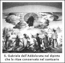 dipinto di san Gabriele