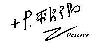 Firma del Vescovo