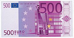 500 euro fronte